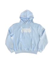 Load image into Gallery viewer, Investigate Antarctica Dragonfly Blue Heavyweight French Terry Hoodie
