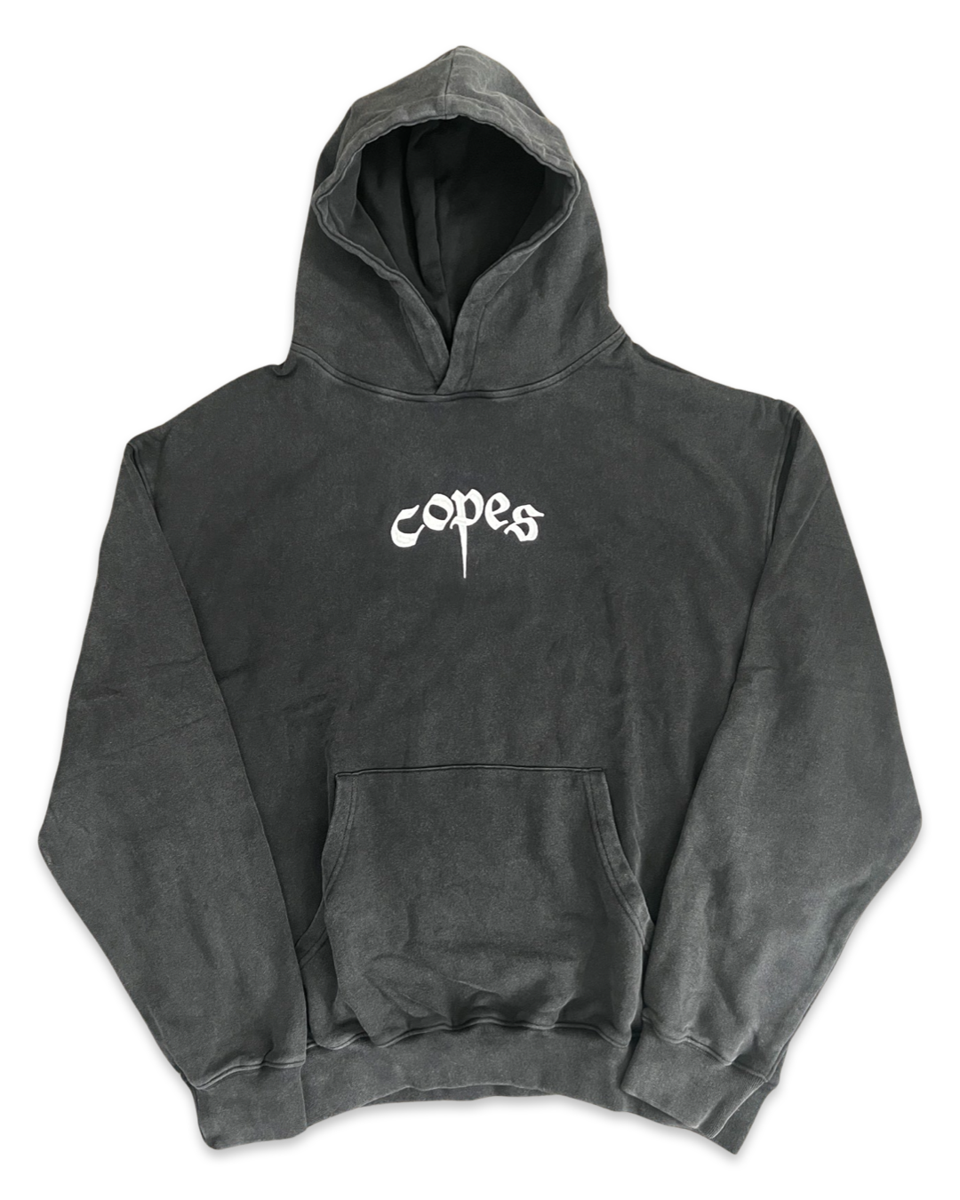 Copes Heavyweight French Terry Stone Washed Embroidered Logo Hoodie – COPES