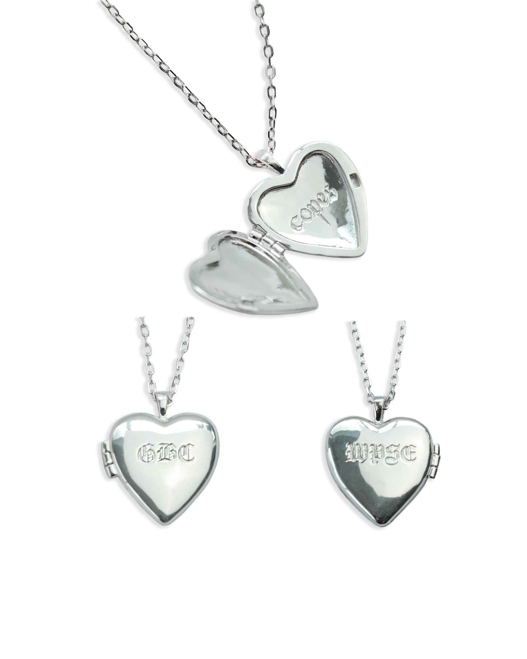 Silver Repousse Sweetheart Heart Locket Pendant Necklace – Boylerpf